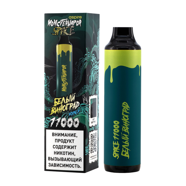 Электронка Monstervapor Space Белый Виноград (11000 Затяжек) в Нижнем Новгороде
