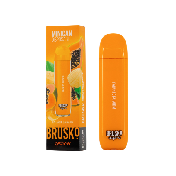 Электронка Brusko Minican Папайя С Бананом(1500 Затяжек) в Нижнем Новгороде