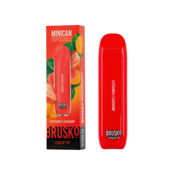 Электронка Brusko Minican Клубника С Бананом (1500 Затяжек) в Нижнем Новгороде