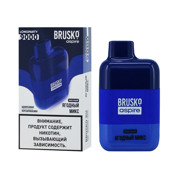 Электронка Brusko Longparty Ягодный Микс (9000 Затяжек) в Нижнем Новгороде