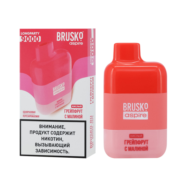Электронка Brusko Longparty Грейпфрут И Малина (9000 Затяжек) в Нижнем Новгороде