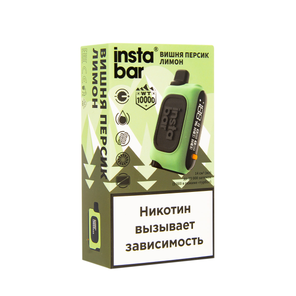 Электронка Plonq Instabar Вишня Персик Лимон (10000 Затяжек) 20 Мг в Нижнем Новгороде