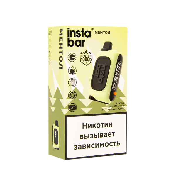 Электронка Plonq Instabar Ментол (10000 Затяжек) 20 Мг в Нижнем Новгороде