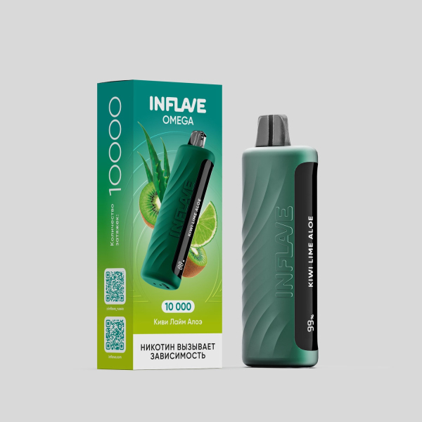 Электронка Inflave Omega Киви Лайм Алоэ (10000 Затяжек) в Нижнем Новгороде