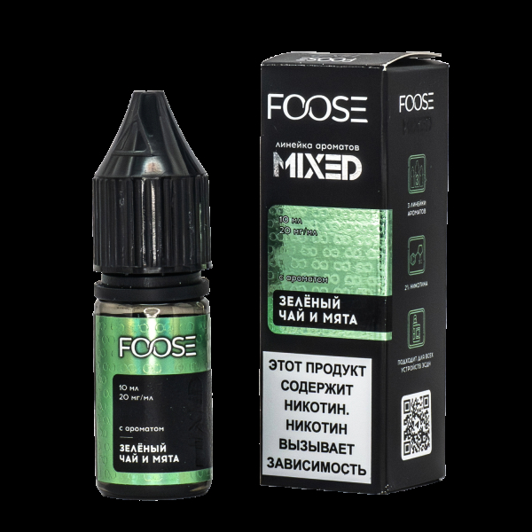 Жидкость Foose Mixed Зеленый Чай И Мята 10 Мл в Нижнем Новгороде