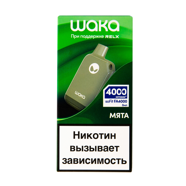 Электронка Waka Мята (4000 Затяжек) в Нижнем Новгороде