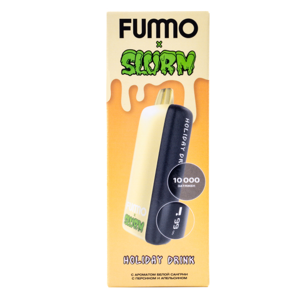 Электронка Fummo Indic Slurm Белая Сангрия С Персиком И Апельсином (10 000 Затяжек) в Нижнем Новгороде