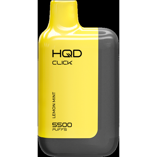 POD-система Hqd Click Устройство + Картридж Лимон Мята (5500 Затяжек) в Нижнем Новгороде
