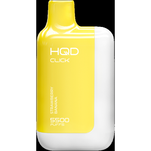 POD-система Hqd Click Устройство + Картридж Клубника Банан (5500 Затяжек) в Нижнем Новгороде
