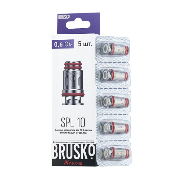 Испаритель Brusko Feelin Spl-10, 0.6 Ом, Упак. 5 Шт в Нижнем Новгороде
