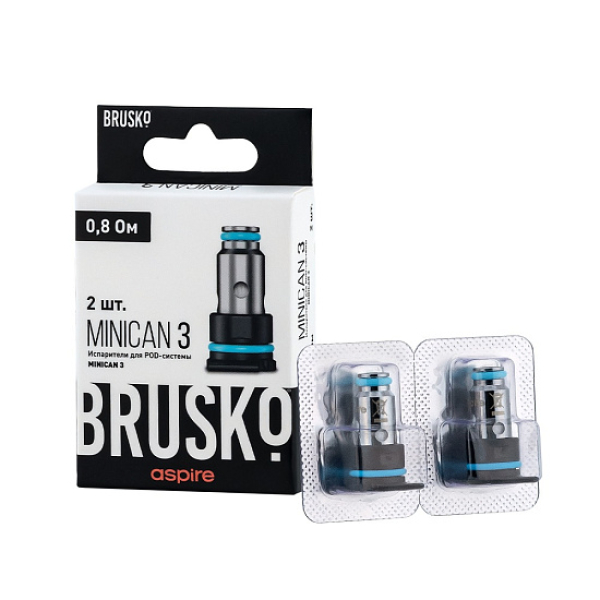 Испаритель Brusko Minican, 3, Af Mesh Coil, 0.8 Ом, Упак. 2 Шт в Нижнем Новгороде