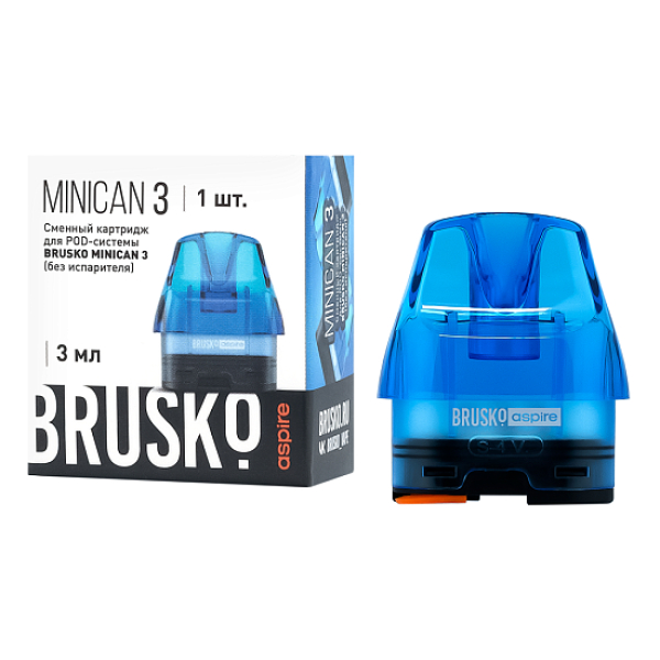 Сменный Картридж Brusko Minican 3, (Синий), 3 Мл, Упак. 1 Шт в Нижнем Новгороде