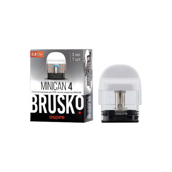 Сменный Картридж Brusko Minican 4 (3Мл) 0,8 Ом, Упак. 1 Шт белый в Нижнем Новгороде
