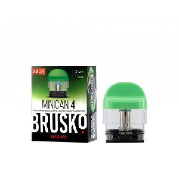 Сменный Картридж Brusko Minican 4 (3Мл) 0,8 Ом, Упак. 1 Шт зеленый в Нижнем Новгороде