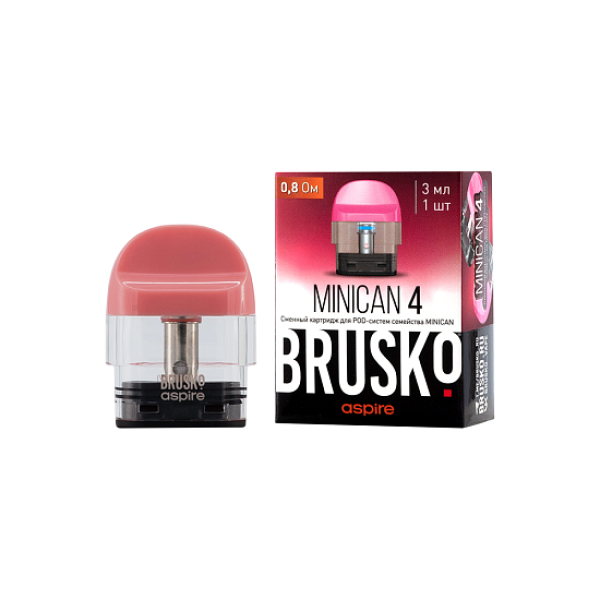 Сменный Картридж Brusko Minican 4 (3Мл) 0,8 Ом, Упак. 1 Шт розовый в Нижнем Новгороде