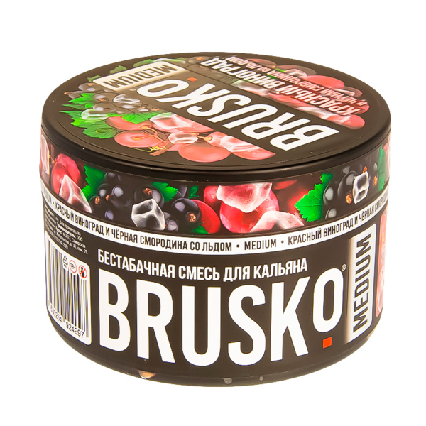 Смесь Brusko Medium Красный Виноград И Чёрная Смородина Со Льдом  250 гр в Нижнем Новгороде