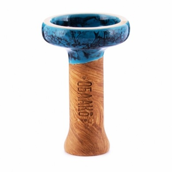 Чаша Облако Black Glaze Голубой Черный Мрамор для кальяна в Нижнем Новгороде