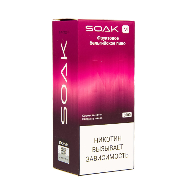 ЭСДН SOAK M Fruit Belgian Beer 6000 тяг в Нижнем Новгороде