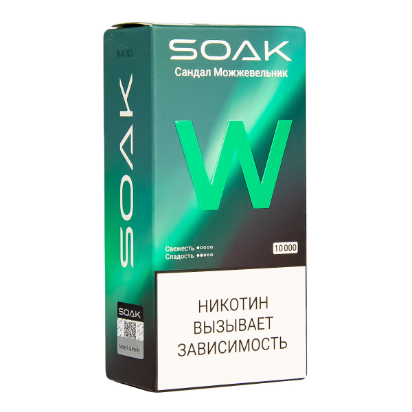 Электронная сигарета Soak W Сандал Можжевельник 10000 в Нижнем Новгороде