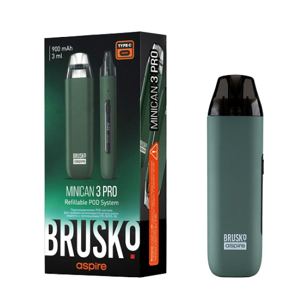 POD-система Brusko Minican 3 Pro зеленый в Нижнем Новгороде