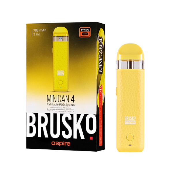 POD-система Brusko Minican 4 Желтый в Нижнем Новгороде