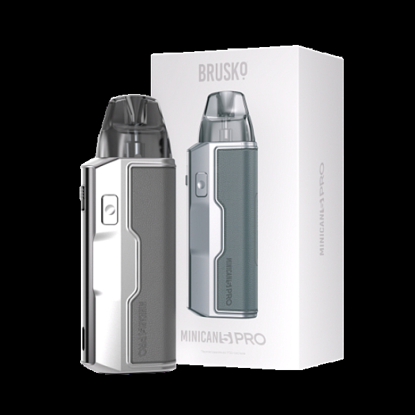 POD-система Brusko Minican 5 Pro Metallic Grey Красный,серый в Нижнем Новгороде