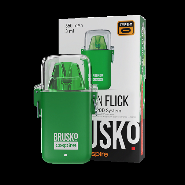 POD-система Brusko Minican Flick Зелёный в Нижнем Новгороде