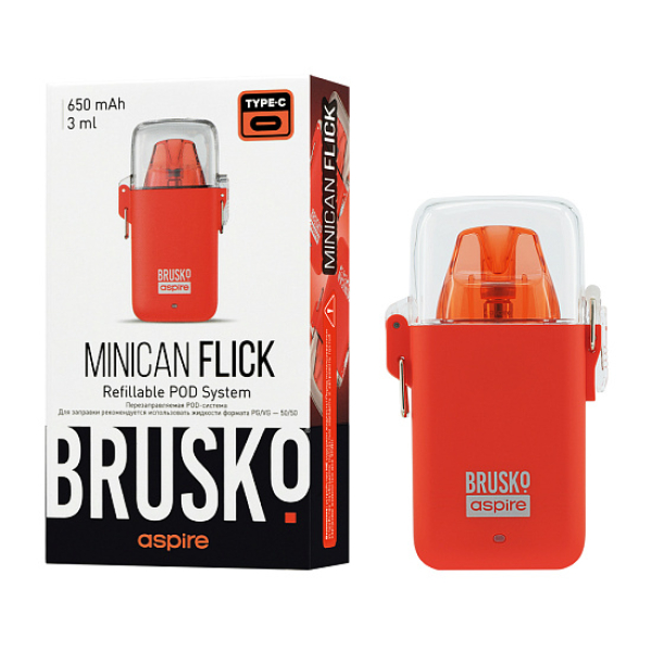 POD-система Brusko Minican Flick Красный в Нижнем Новгороде