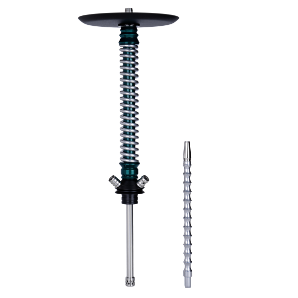 Кальян Mamay Customs Coilovers Зелёный Лак Хром в Нижнем Новгороде
