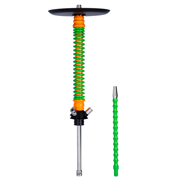 Кальян Mamay Customs Coilovers Оранжево Салатовый в Нижнем Новгороде