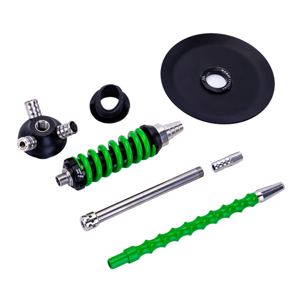 Кальян Mamay Customs Coilover Micro Чёрно Зелёный в Нижнем Новгороде