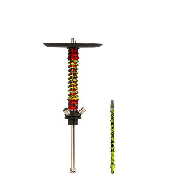 Кальян Mamay Customs Coilovers Mini Красный Сплеш Салатовый Сплеш в Нижнем Новгороде