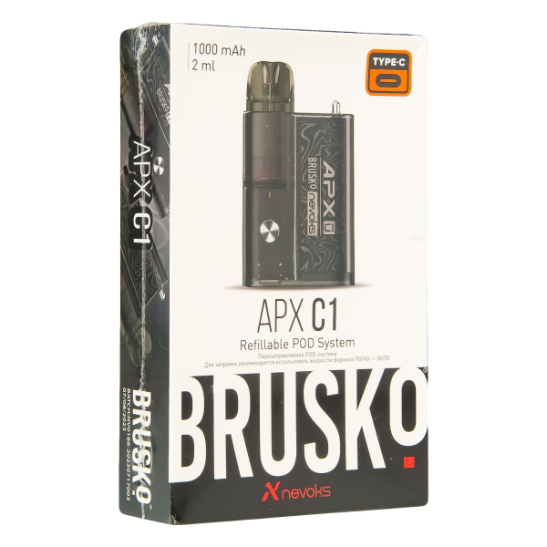POD-система Brusko Apx C1 Чёрный Шёлк в Нижнем Новгороде