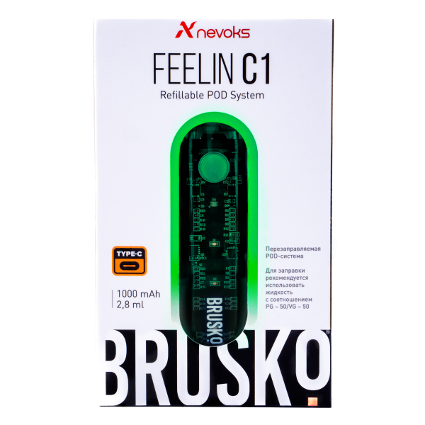 POD-система Brusko Feelin C1 Зеленый в Нижнем Новгороде