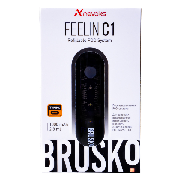 POD-система Brusko Feelin C1 Черный в Нижнем Новгороде