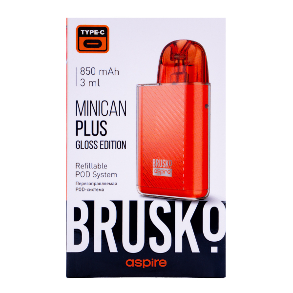 POD-система Brusko Minican Plus Gloss Edition Красный в Нижнем Новгороде