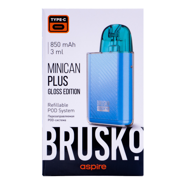 POD-система Brusko Minican Plus Gloss Edition Синий в Нижнем Новгороде