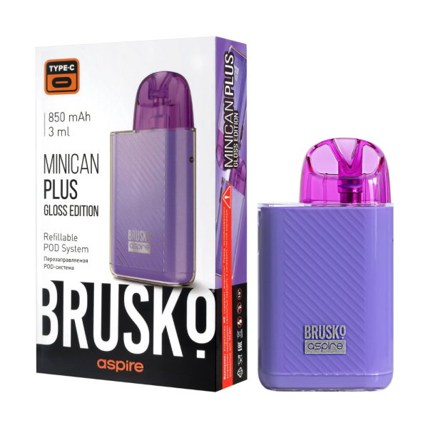 POD-система Brusko Minican Plus Gloss Edition Фиолетовый в Нижнем Новгороде
