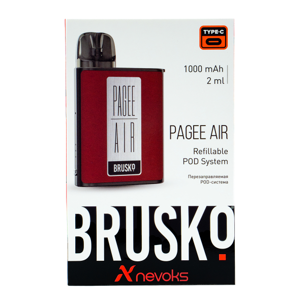 POD-система Brusko Pagee Air Crimson Red Красный в Нижнем Новгороде