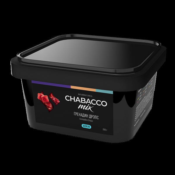 Бестабачная смесь Chabacco Mix Grenadine Drops Гренадин Дропс  Medium 200 грамм в Нижнем Новгороде