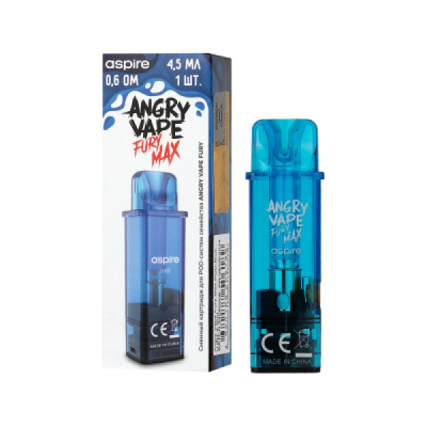 Картридж Angry Vape Fury Max Синий 45 мл 0.6 Ом ( 1 шт.) в Нижнем Новгороде
