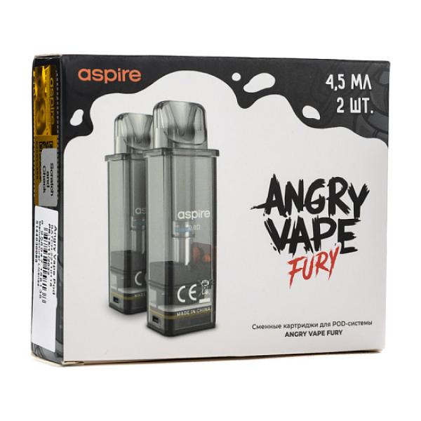 Картридж Angry Vape Fury 45 мл 0.8 Ом ( 2 шт.) в Нижнем Новгороде