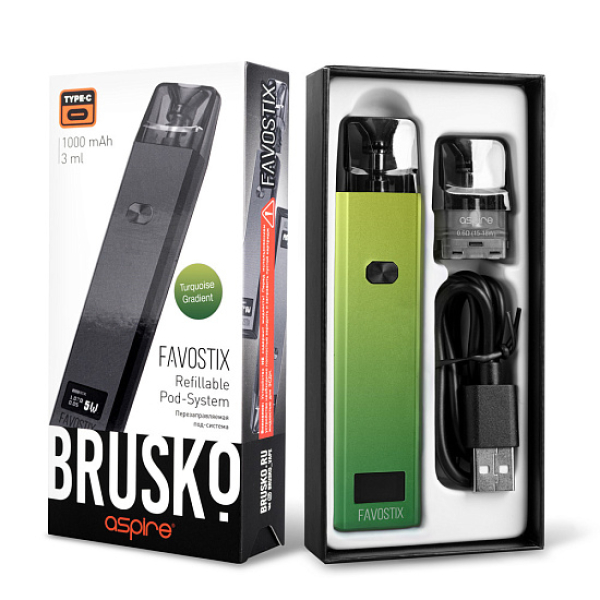 POD-система Brusko Favostix      Зеленый Градиент в Нижнем Новгороде