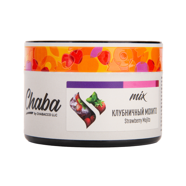 Бестабачная смесь Chaba Mix Strawberry Mojito Nicotine Free 50 грамм в Нижнем Новгороде