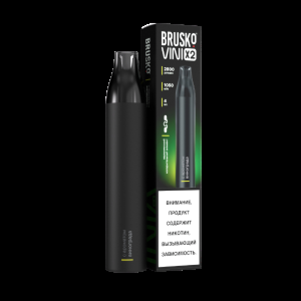 Электронка Brusko Vini X2 Виноград 2800 затяжек в Нижнем Новгороде