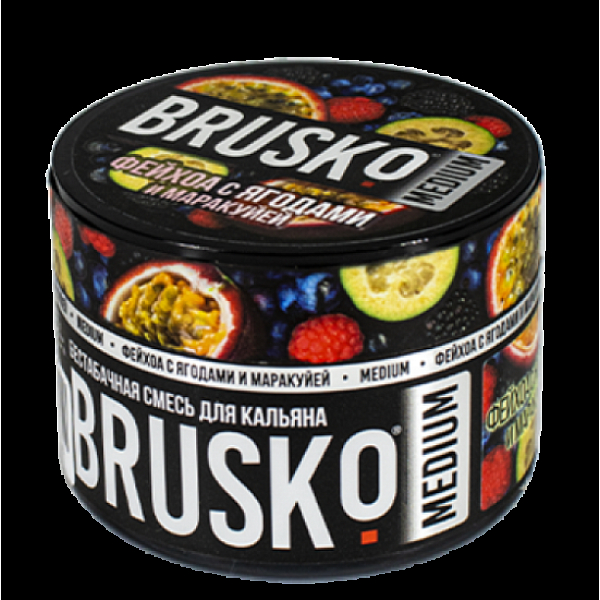 Бестабачная смесь Brusko Zero Фейхоа С Ягодами И Маракуйей 50 грамм в Нижнем Новгороде