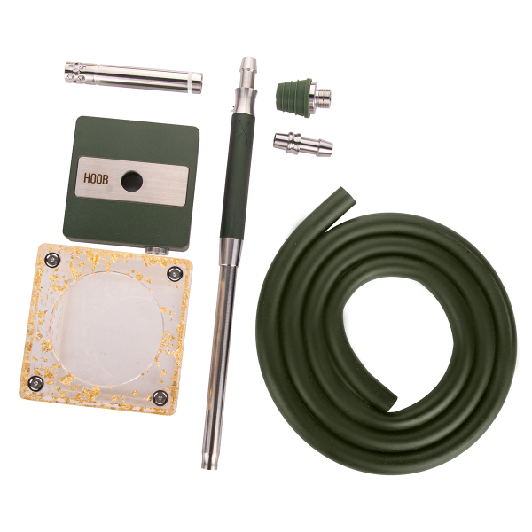 Кальян Hoob Subatom British Racing Green X Ss | Cube Mini Gold в Нижнем Новгороде