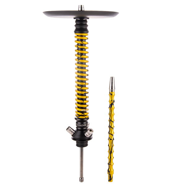 Кальян Mamay Customs Coilover Большой  Чёрный Золотой Сплеш в Нижнем Новгороде