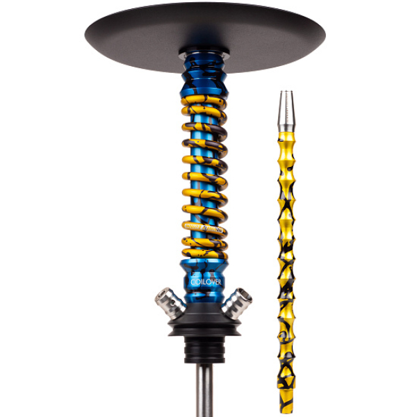 Кальян Mamay Customs Coilovers Mini Special Anod Blue Splash Gold в Нижнем Новгороде