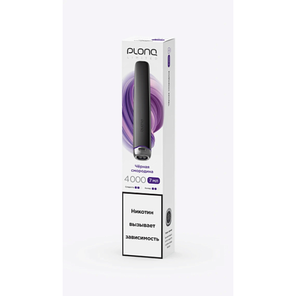 Электронка Plonq Plus Pro Black Чёрная Смородина 4000 затяжек в Нижнем Новгороде